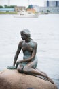 The little mermaid statue in copenhagen