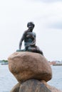 The little mermaid statue in copenhagen