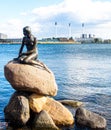 Little Mermaid Statue in Copenhagen, Denmark