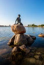 Little Mermaid statue in Copenhagen Denmark