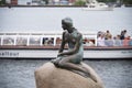 The little mermaid statue in copenhagen