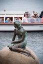 The little mermaid statue in copenhagen