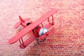 Little metal model airplane