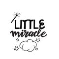 Little miracle baby lettering, great quote design