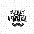 Little mister poster for kids room