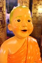 The Little monk doll in wat inthakin temple at chiang mai Thailand Royalty Free Stock Photo