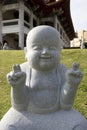 Little monk statue Royalty Free Stock Photo