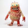 Knitted Monster With Long Arms And One Large Eye