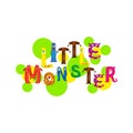 Little monster print design