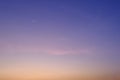 Little moon on sky sunset nature background