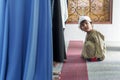 Little muslim boy at the mosque