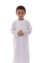 Little Muslim Boy During Prayer