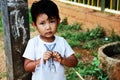 Little Myanmar sweet girl portrait
