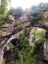 Little Natural Bridge in the valley of the river Rak or Mali naravni most, Cerknica - Notranjska Regional Park, Slovenia Royalty Free Stock Photo