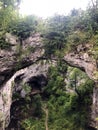 Little Natural Bridge in the valley of the river Rak or Mali naravni most, Cerknica - Notranjska Regional Park, Slovenia Royalty Free Stock Photo