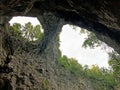 Little Natural Bridge in the valley of the river Rak or Mali naravni most, Cerknica - Notranjska Regional Park, Slovenia Royalty Free Stock Photo