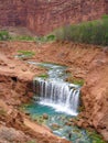 Little Navajo Falls in Havasu Canyon Royalty Free Stock Photo