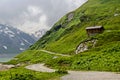 Little nice House high in the mountains of the Alps in kaprun Royalty Free Stock Photo