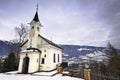 Little old church near Lienz in the Austrian Alps Royalty Free Stock Photo