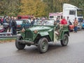 Old Soviet 4WD military car GAZ-67 at a car show Royalty Free Stock Photo
