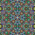 Little ornaments kaleidoscope seamless pattern texture Royalty Free Stock Photo