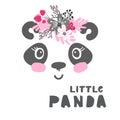 Little panda girl poster Royalty Free Stock Photo