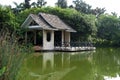 Little pavilion on the lake