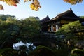 The little pavilion near Gingakuji Temple at Kyoto