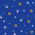 Little paws and stars pattern