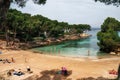 Little Pellicer Beach in Santa Ponsa. Cozy bay, Mallorca