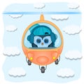 Little penguin pilot helicopter.