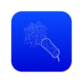 Little petard icon blue vector