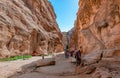 Siq Al-Barid Canyon, Little Petra, Jordan.