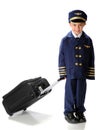 Little Pilot on the Go Royalty Free Stock Photo