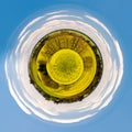Little planet of Beautiful summer rural landscape Royalty Free Stock Photo