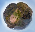 Little planet of Pico do Arieiro viewpoint