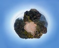 Little planet of Pico do Arieiro viewpoint