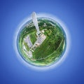 little planet at Rottweil Germany Royalty Free Stock Photo