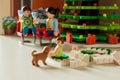 Little plastic toy`s world. Royalty Free Stock Photo