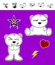 Little polar bear baby cartoon set8