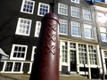 Amsterdammertje, traditional dutch pole in Amsterdam, the Netherlands Royalty Free Stock Photo