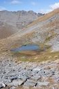 A little pond in the Remarkables Ski Resort in summer near Queenstown in New Zealand Royalty Free Stock Photo