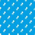 Little pony pattern seamless blue