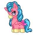 Little Pony pink cartoon illustration Royalty Free Stock Photo