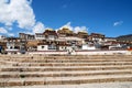 Little potala or tibetan monastery in shangrila old town , Zhongdian , yunnan , china - Ancient architecture building famous landm Royalty Free Stock Photo