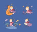 The Little Prince.A fairy tale about a boy, a rose, a planet and a fox. Royalty Free Stock Photo