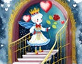 The Little Prince and rose, love concept, Saint Valentine card