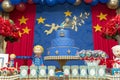 Little prince theme party. Decorated table for child birthday celebration