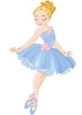 Little Princess Ballerina in a blue dress