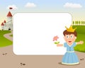 Little Princess Photo Frame Royalty Free Stock Photo